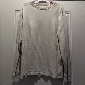 American Eagle Outfitters Cream Long Sleeve Tee